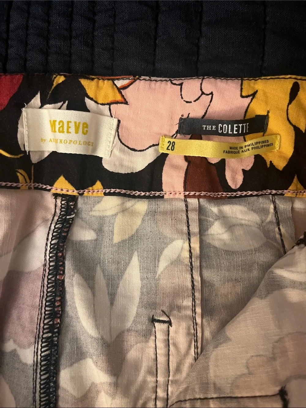 Maeve The Colette floral cropped pants - Picture 4 of 4